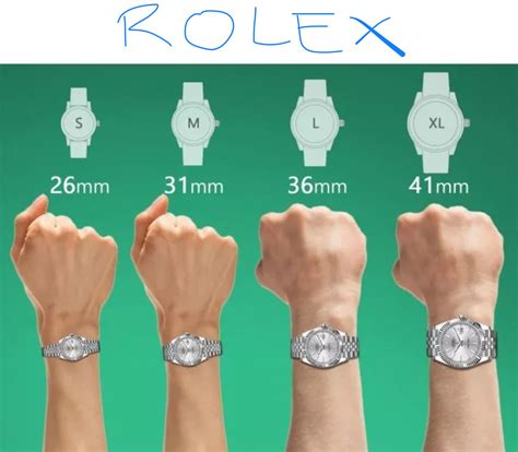 rolex watch sizes women